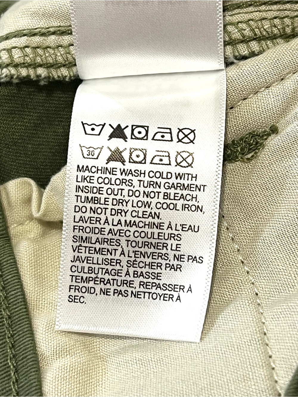 Lucky Brand Men's Chino Shorts, Flat Front, Color Olive Green, Size 31 - Picture 12 of 14